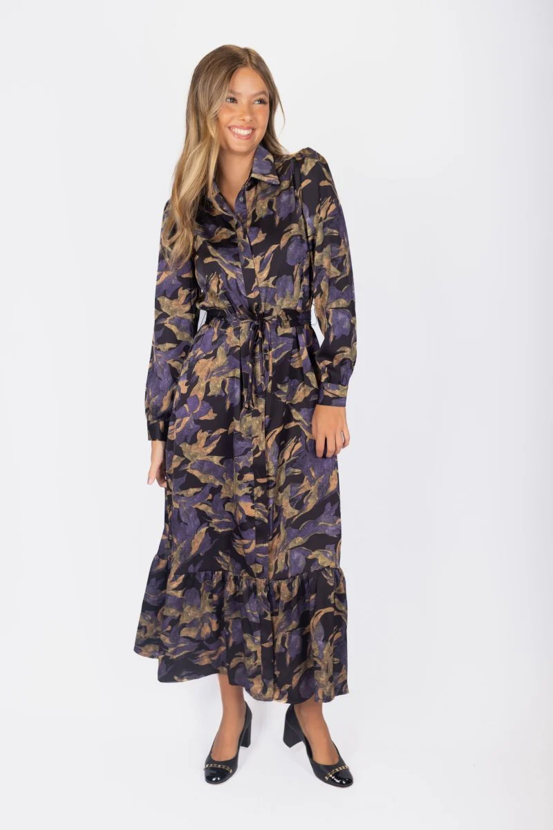 Lexi Dress 53" (Black/Purple) - Image 3