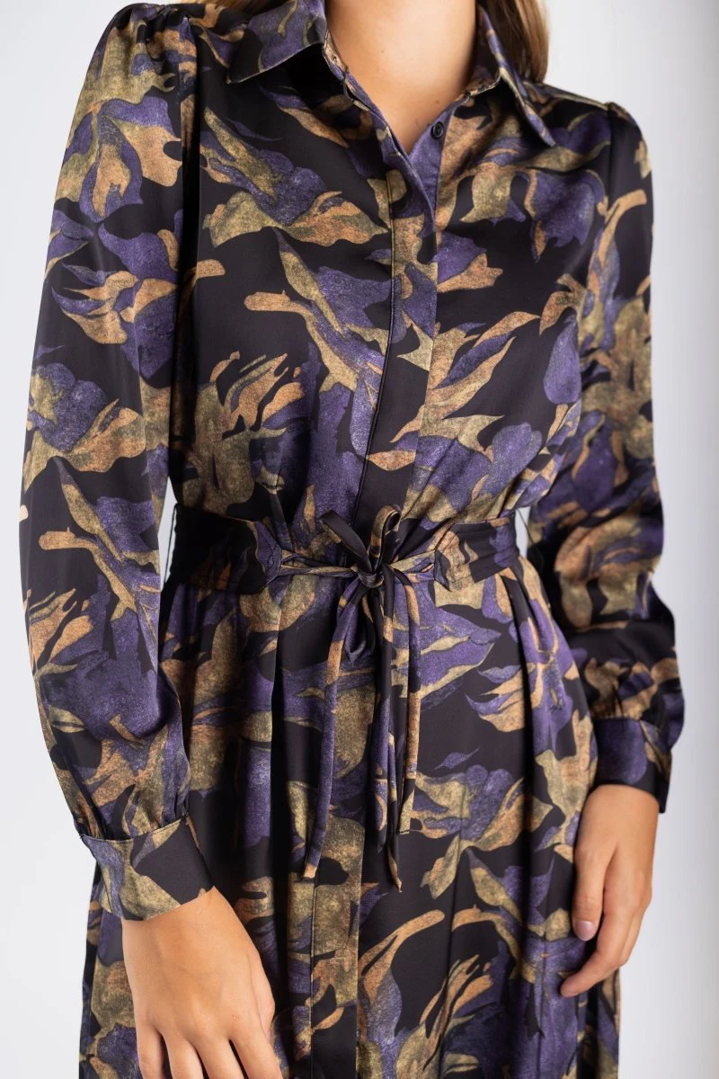 Lexi Dress 53" (Black/Purple) - Image 6