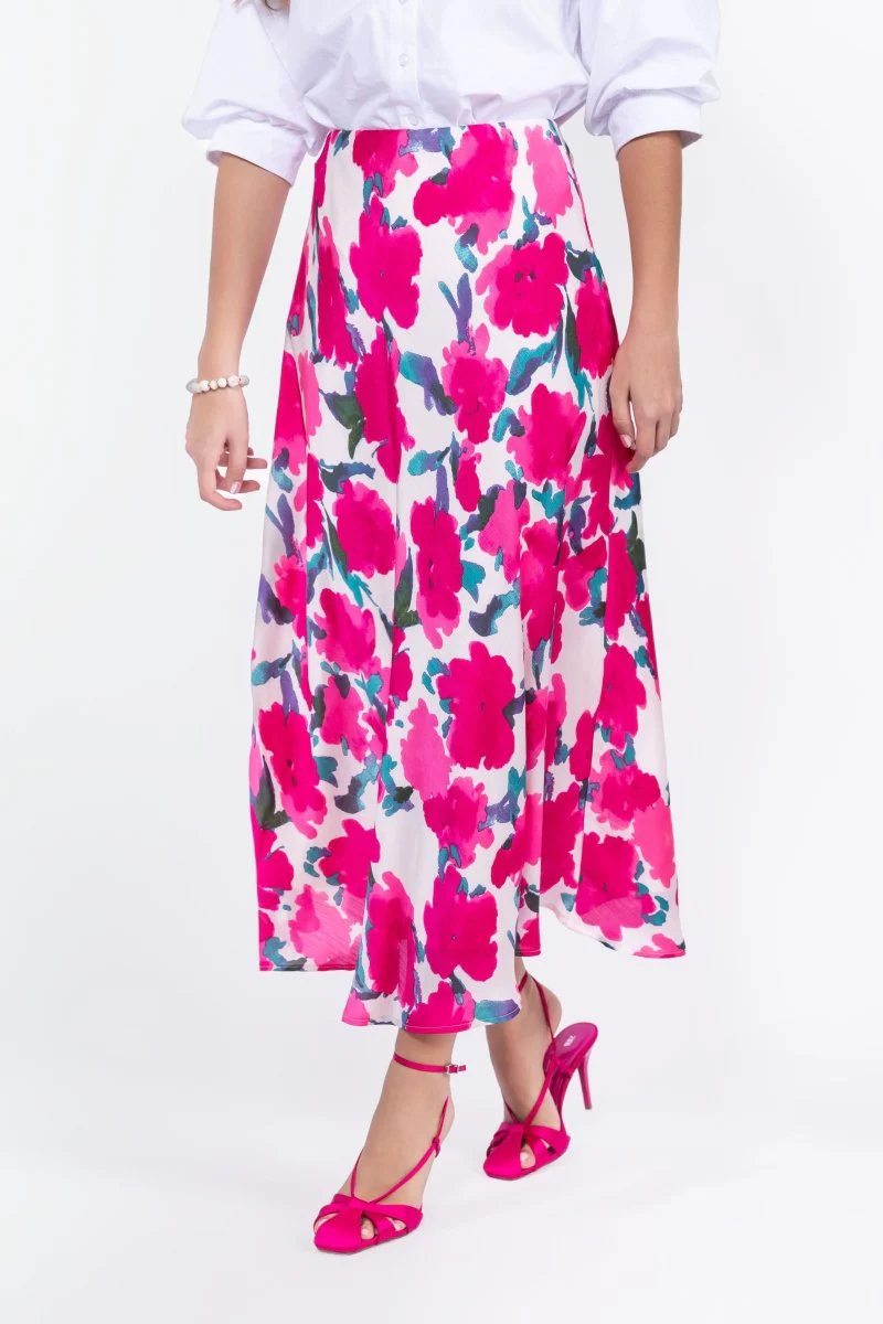 Lisa Skirt (Fuchsia/Green) - Image 2