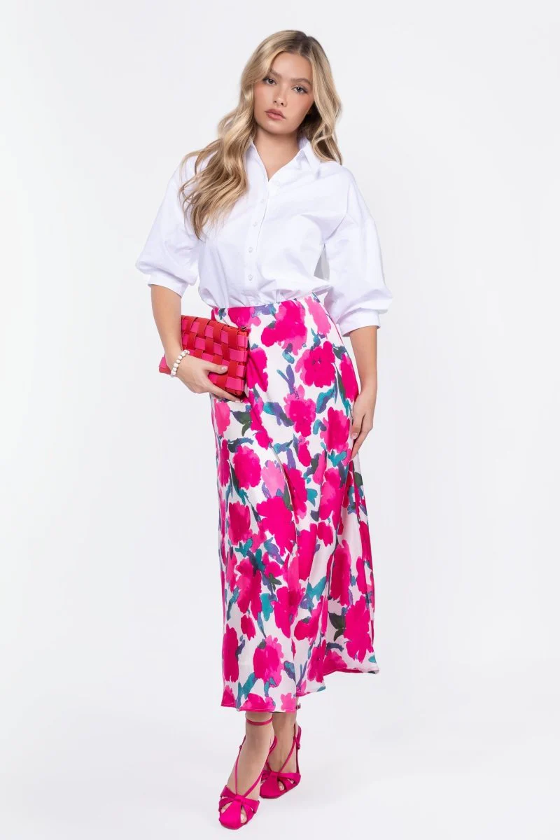 Lisa Skirt (Fuchsia/Green) - Image 7