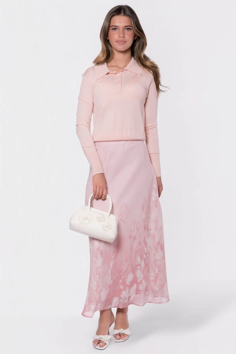 Lisa Skirt (Light Pink Flower) - Image 5