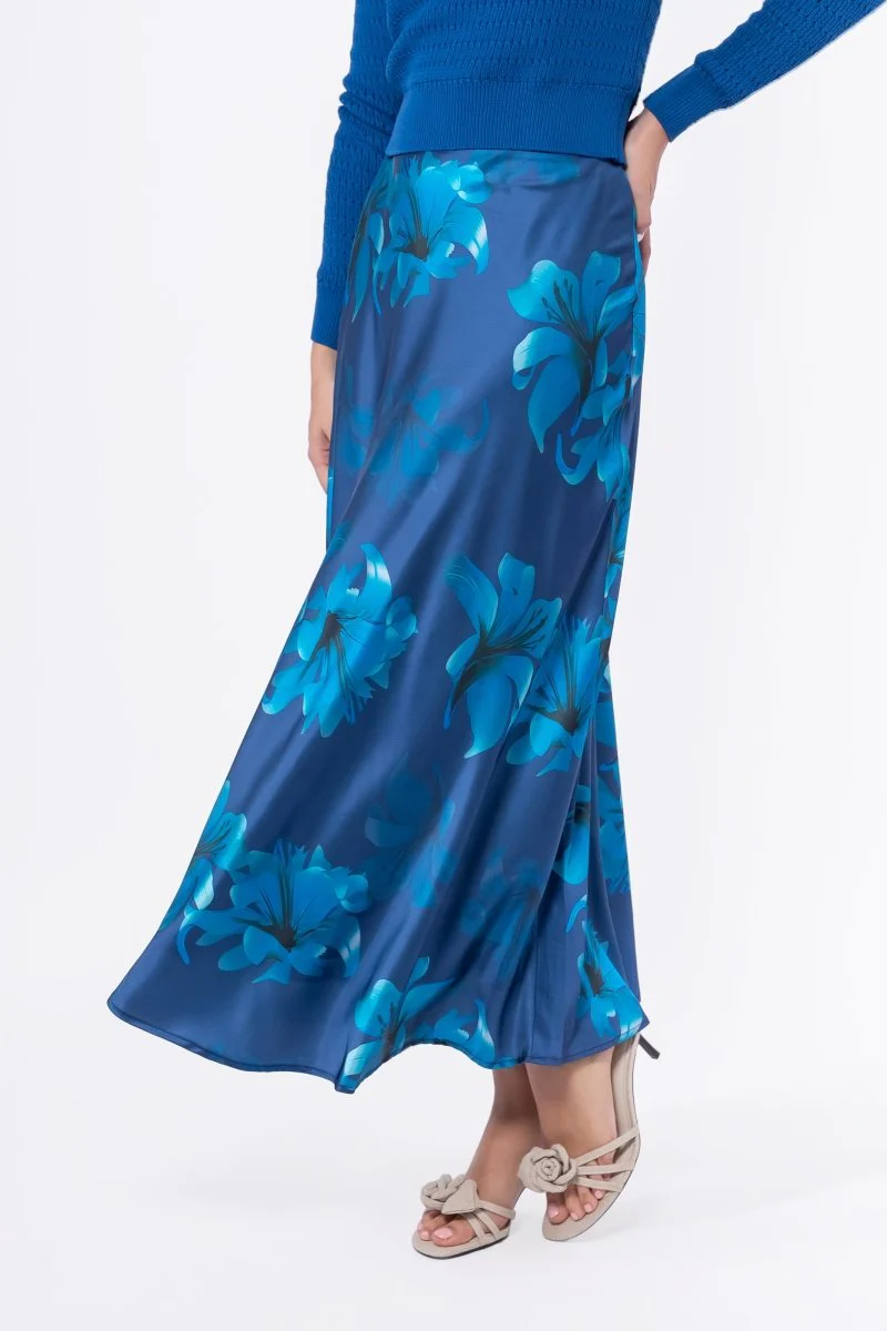 Lisa Skirt (Teal Flower) - Image 2