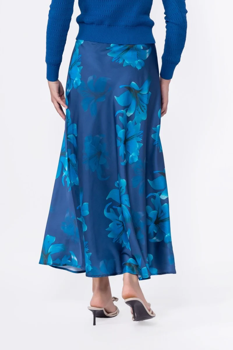 Lisa Skirt (Teal Flower) - Image 4