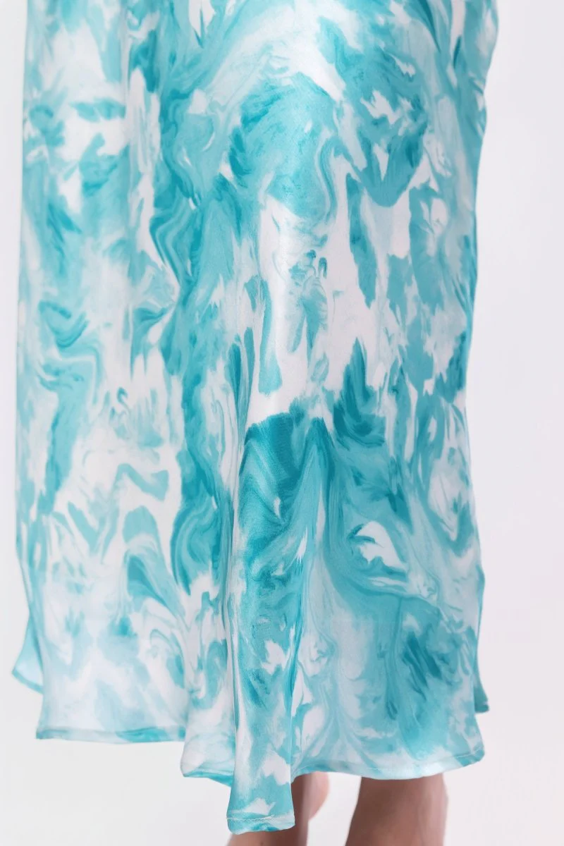 Lisa Skirt (Teal Green Pattern) - Image 5