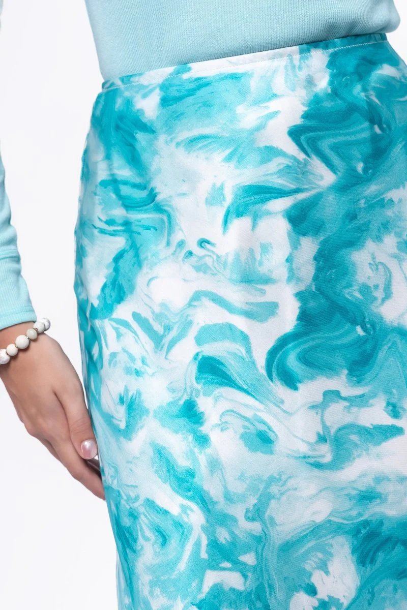 Lisa Skirt (Teal Green Pattern) - Image 6
