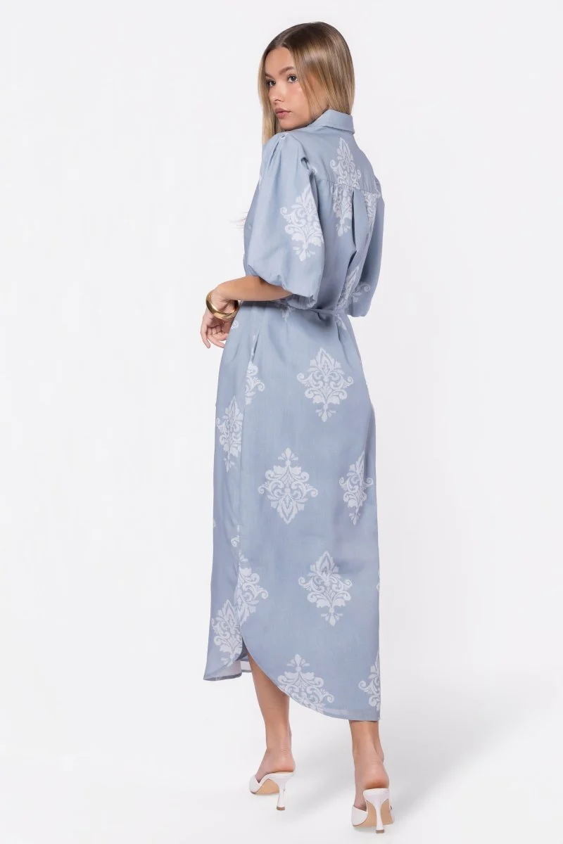 Lorelai Dress (Blue/White) - Image 4