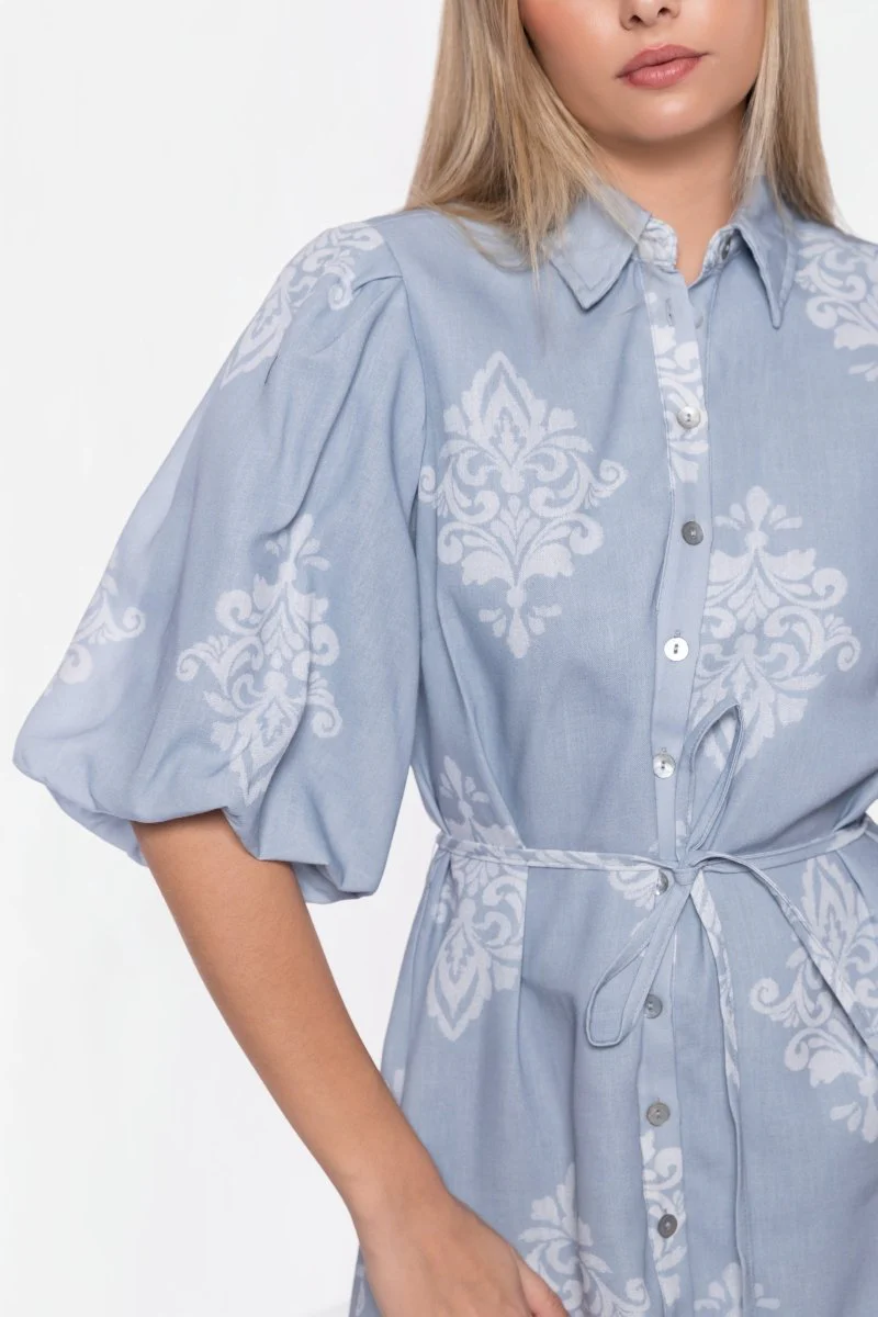 Lorelai Dress (Blue/White) - Image 6