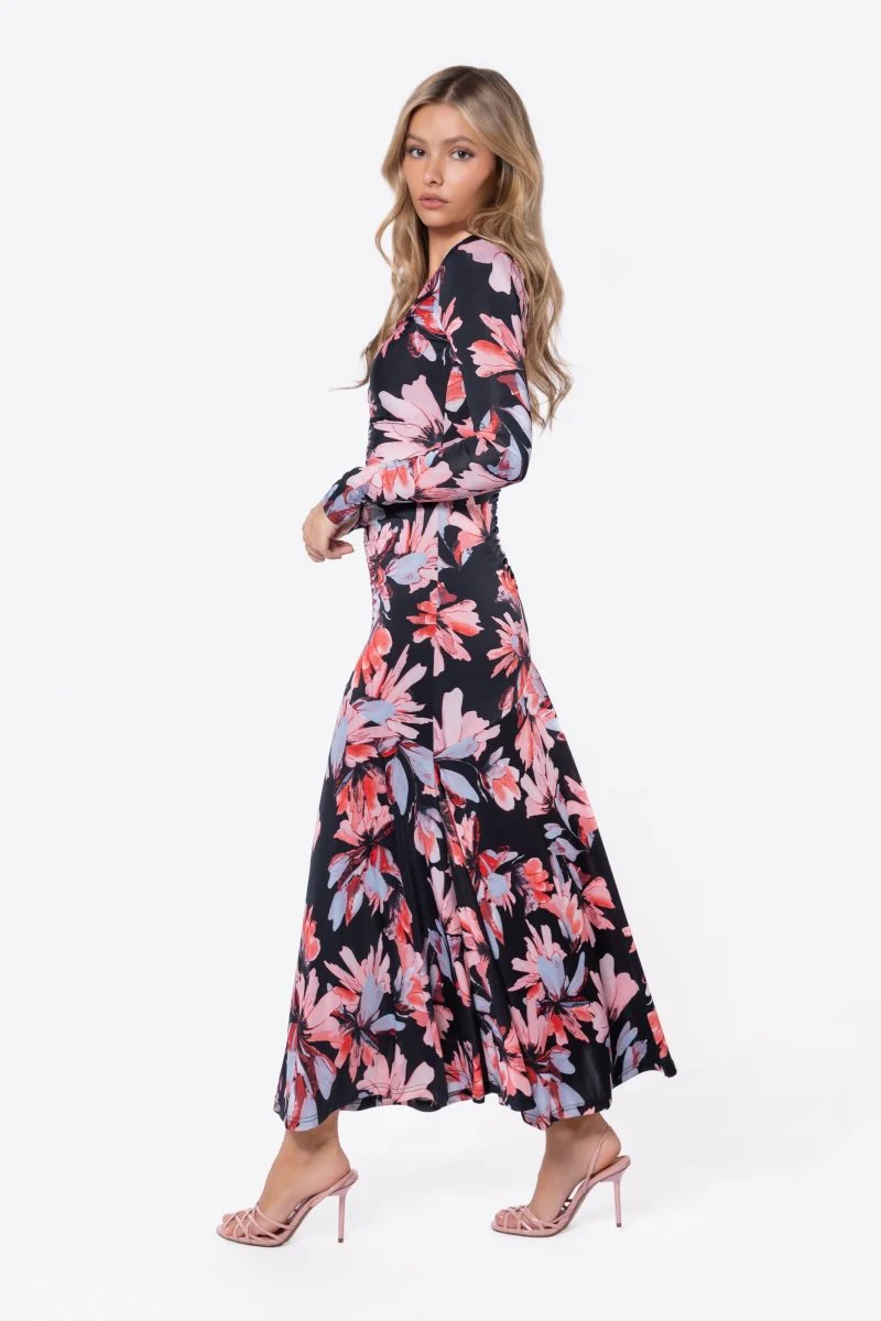 Mariella Dress (Black Coral) - Image 3