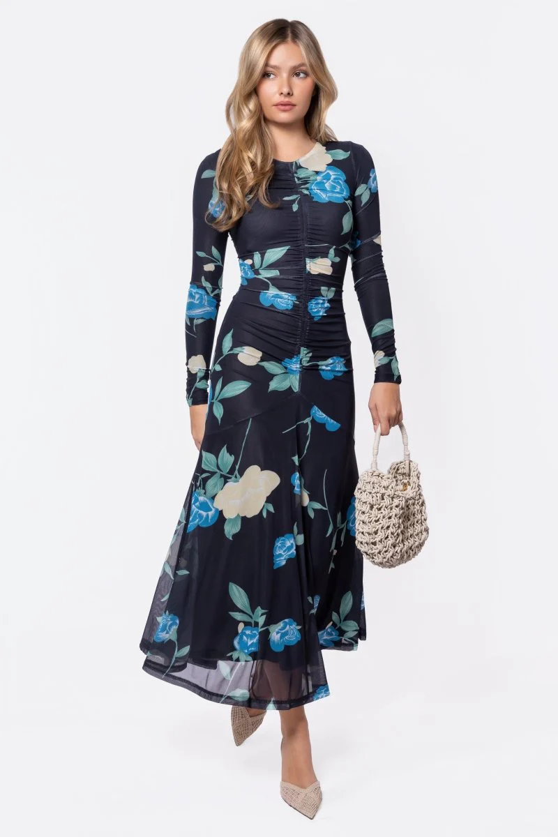 Mariella Dress (Black Flower) - Image 2