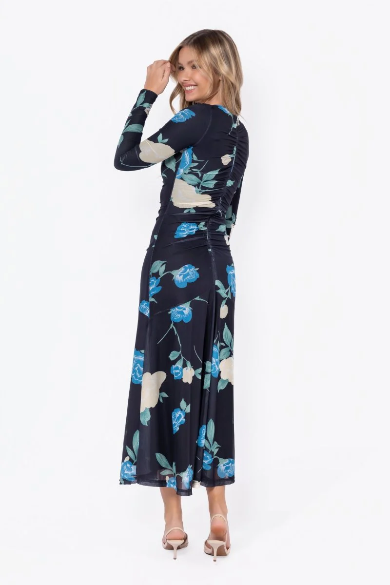 Mariella Dress (Black Flower) - Image 4