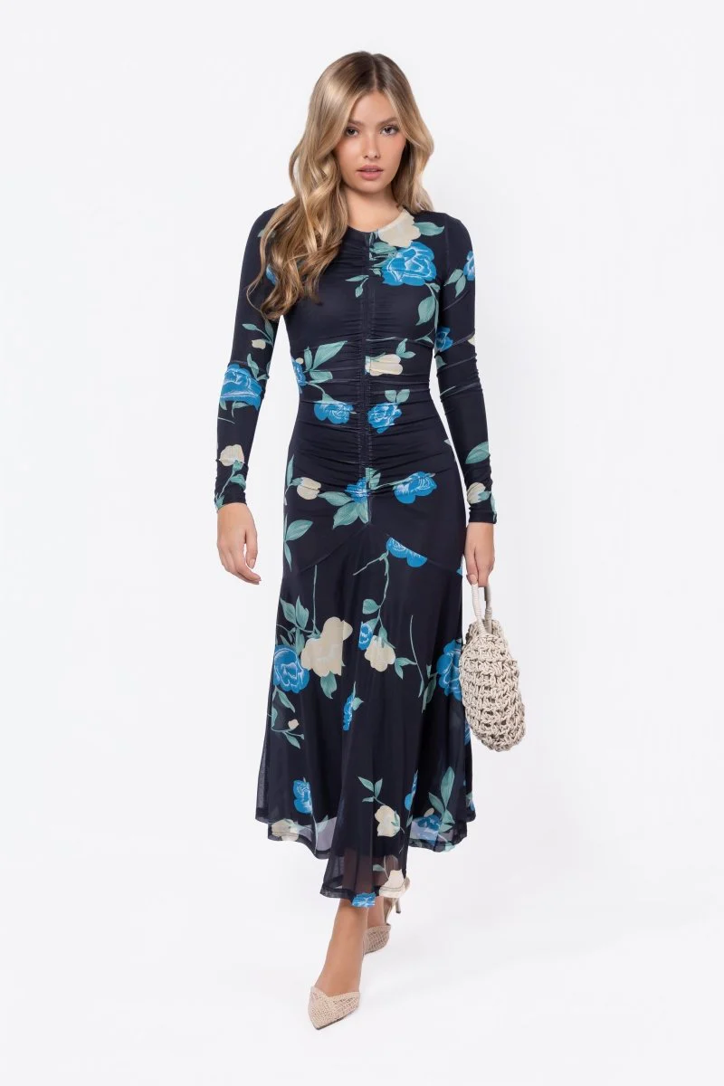 Mariella Dress (Black Flower) - Image 5