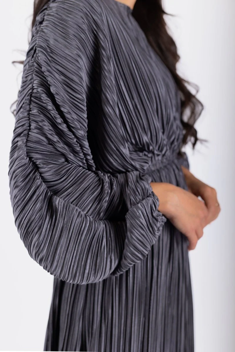 Meliora Dress (Blue Grey) - Image 6