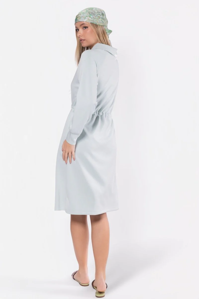 Mina Half Zip Dress 42" (Mint) - Image 4