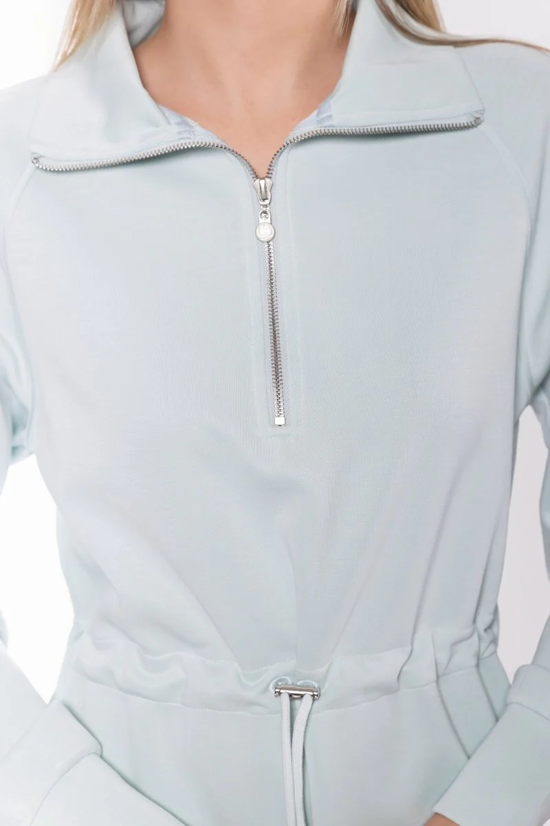 Mina Half Zip Dress 42" (Mint) - Image 5