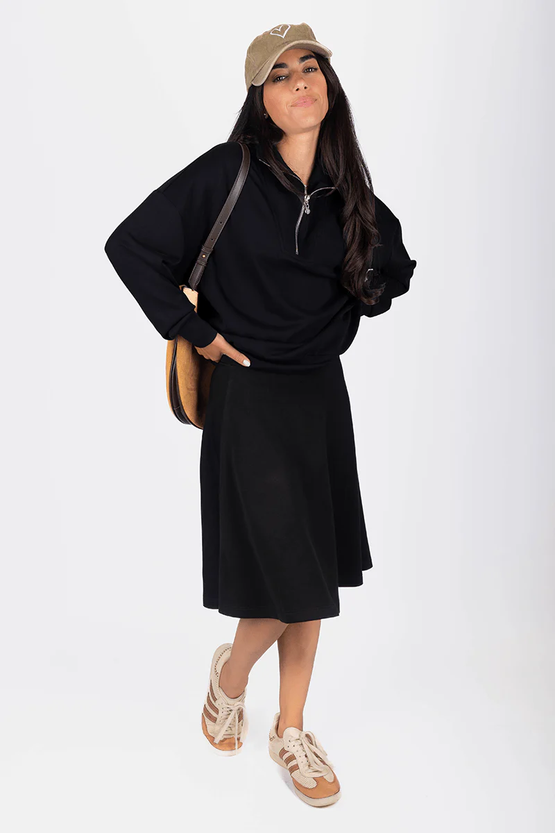Mina Swing Skirt 23" (Black) - Image 5