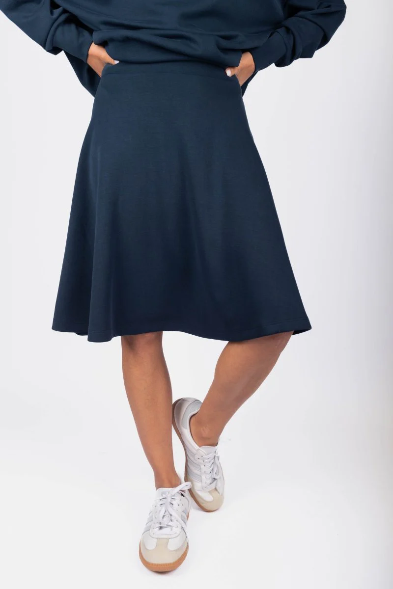 Mina Swing Skirt 23" (Navy) - Image 2
