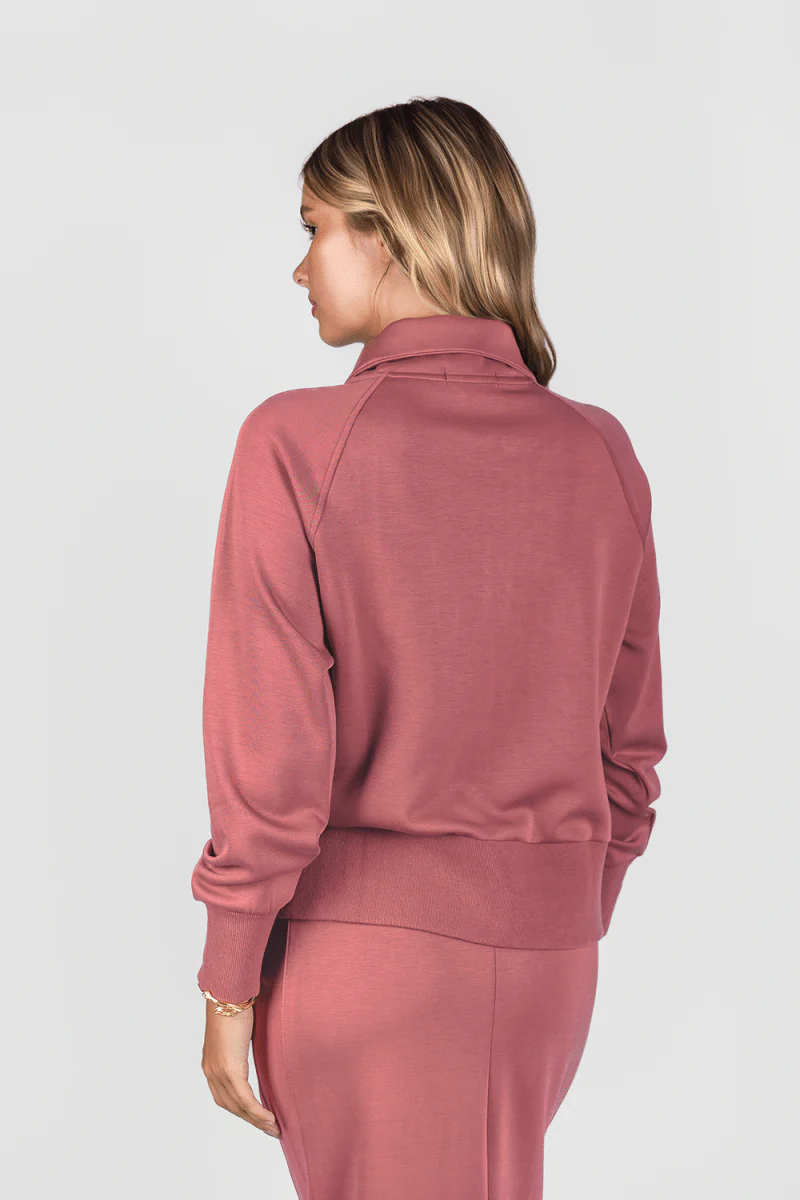 Mina Zip Up Jacket (Dusty Rose) - Image 3