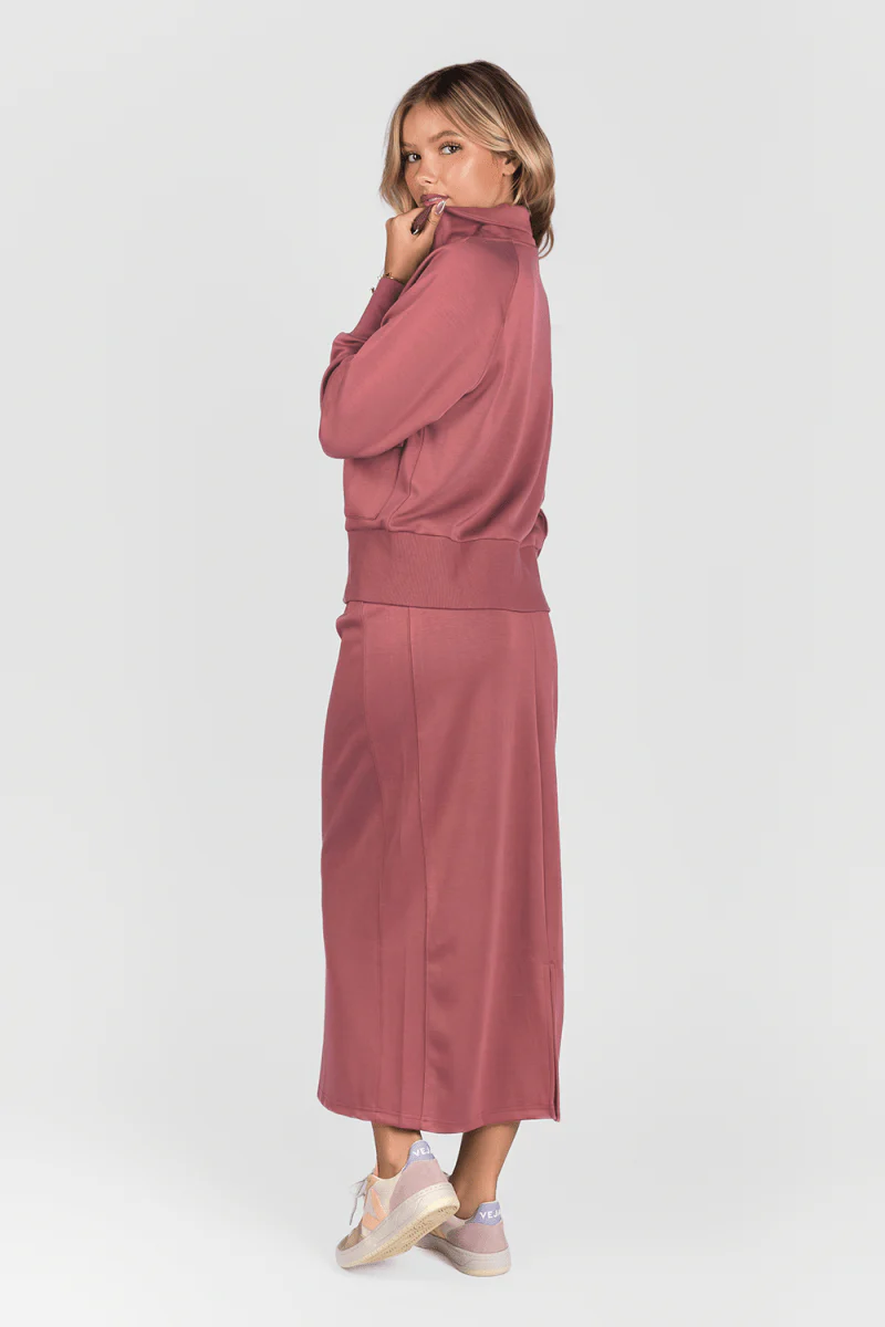 Mina Zip Up Jacket (Dusty Rose) - Image 5