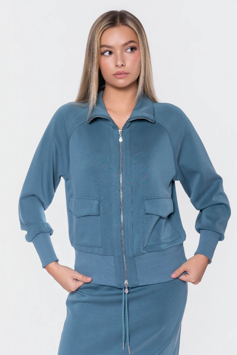 Mina Zip Up Jacket (Sage)