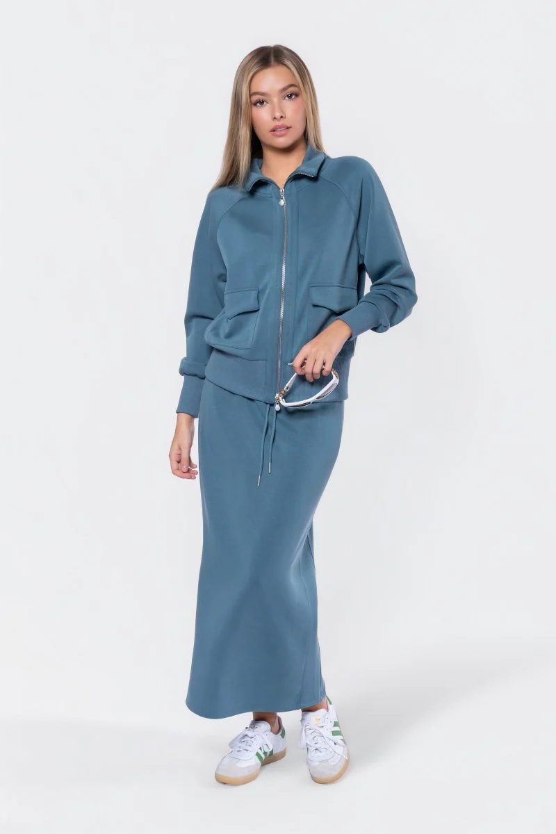 Mina Zip Up Jacket (Sage) - Image 2