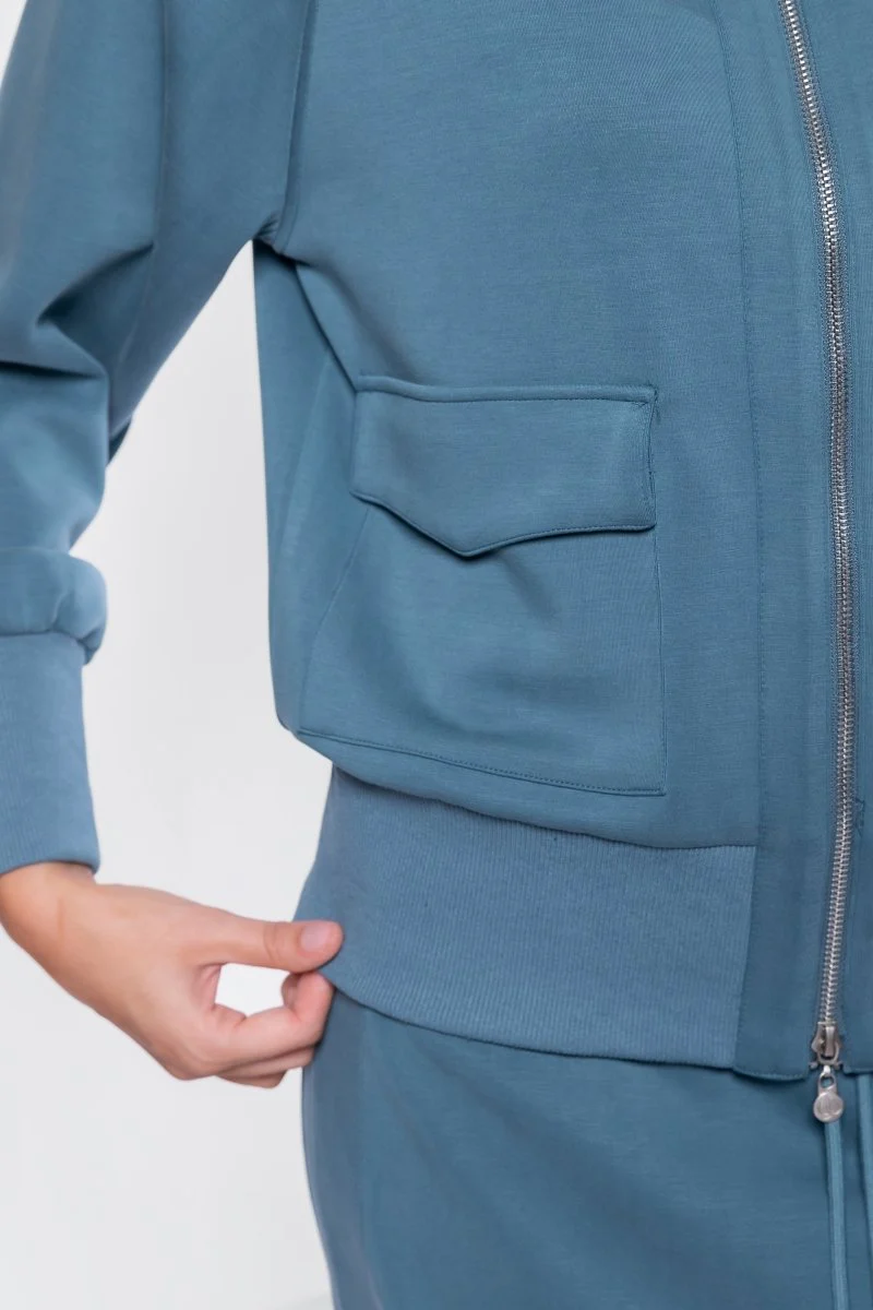 Mina Zip Up Jacket (Sage) - Image 6