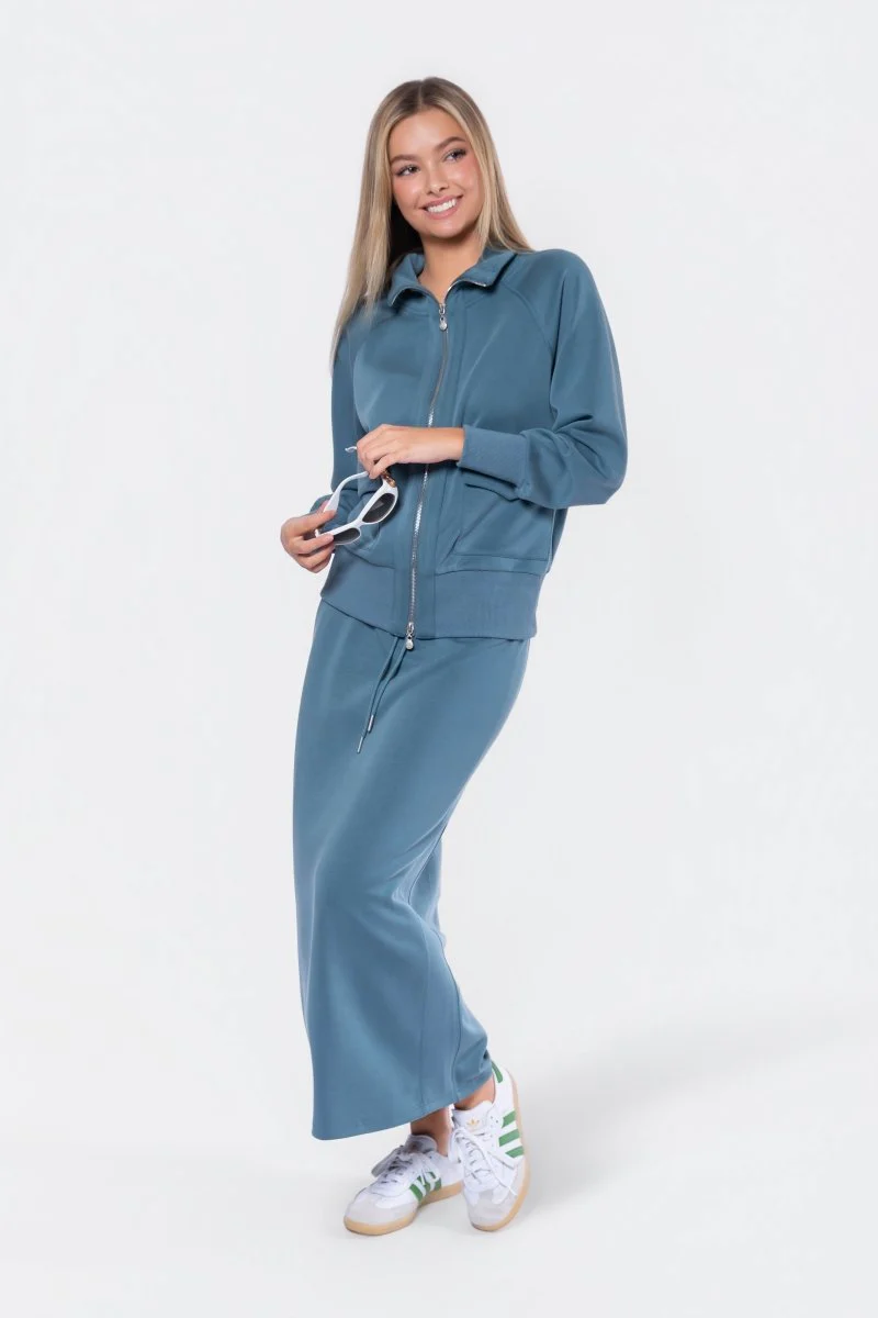 Mina Zip Up Jacket (Sage) - Image 7