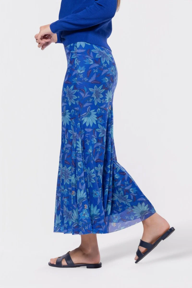 Natalia Skirt (Blue Pattern) - Image 3