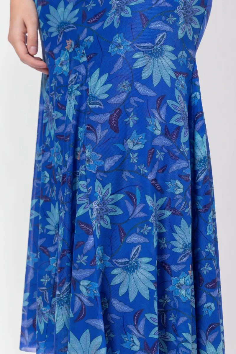 Natalia Skirt (Blue Pattern) - Image 5