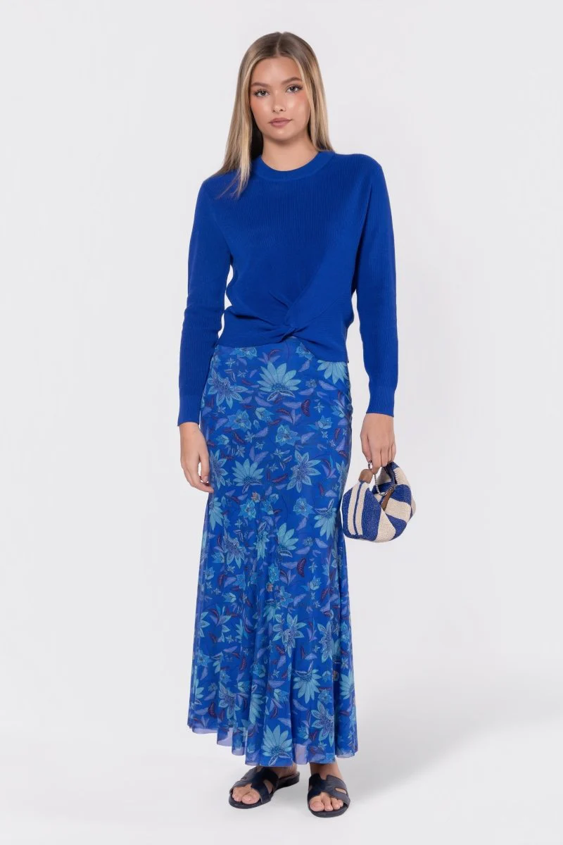 Natalia Skirt (Blue Pattern) - Image 6