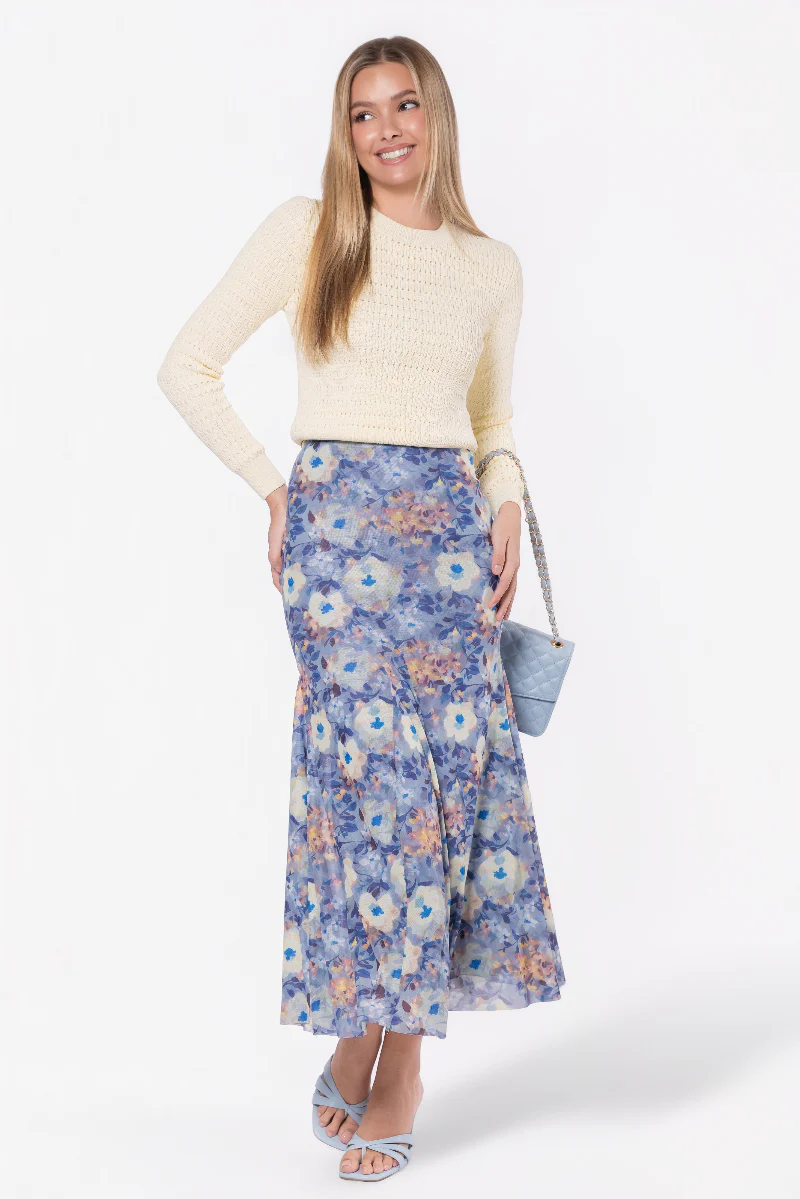 Natalia Skirt (Blue/Yellow)