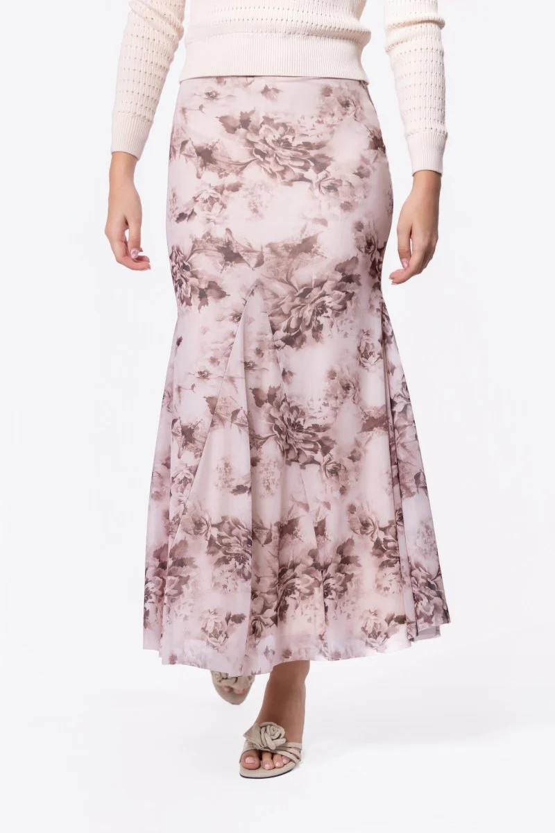 Natalia Skirt (Brown Flower) - Image 2
