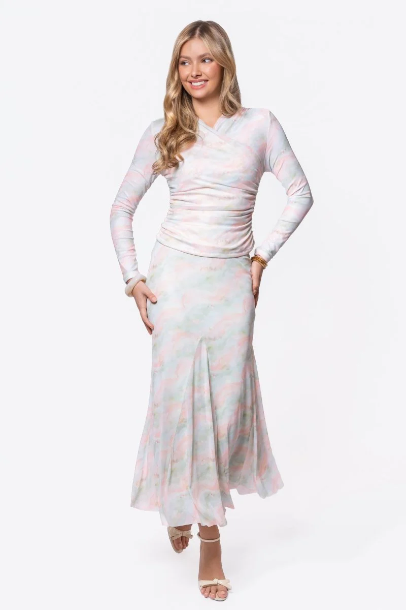 Natalia Skirt (Pink/Green)