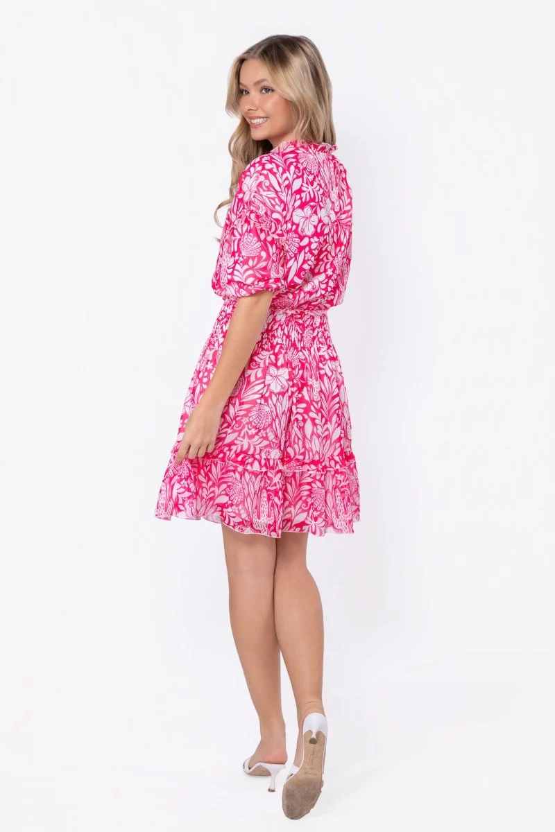 Olivia Dress 39" (Raspberry Pattern) - Image 5