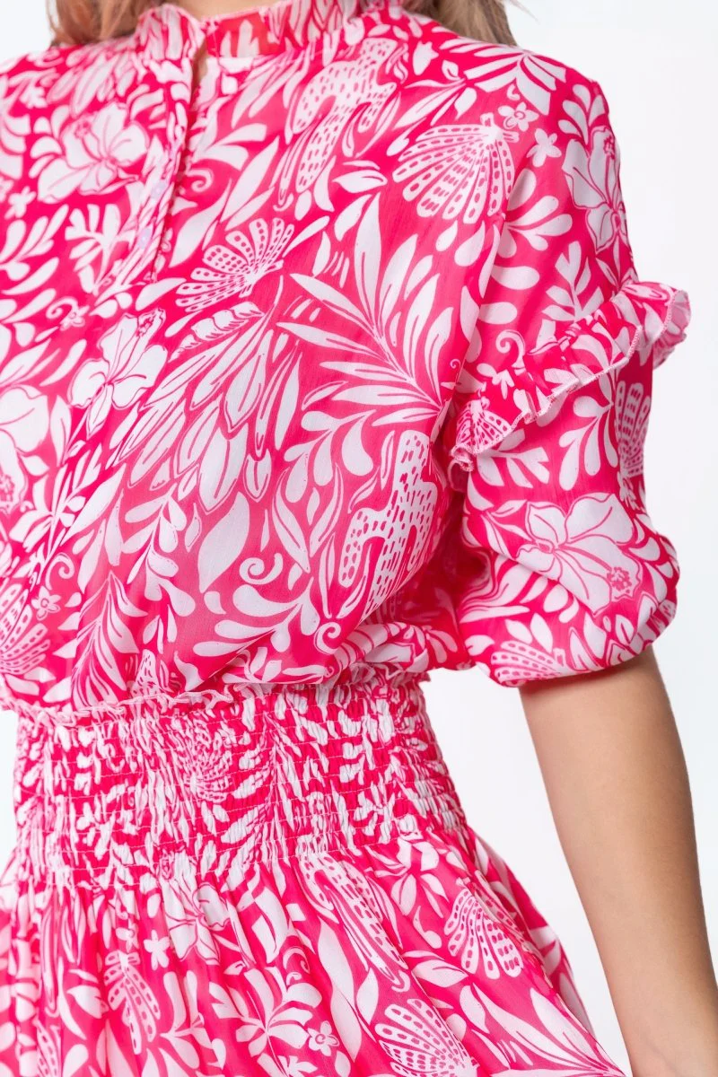 Olivia Dress 39" (Raspberry Pattern) - Image 6
