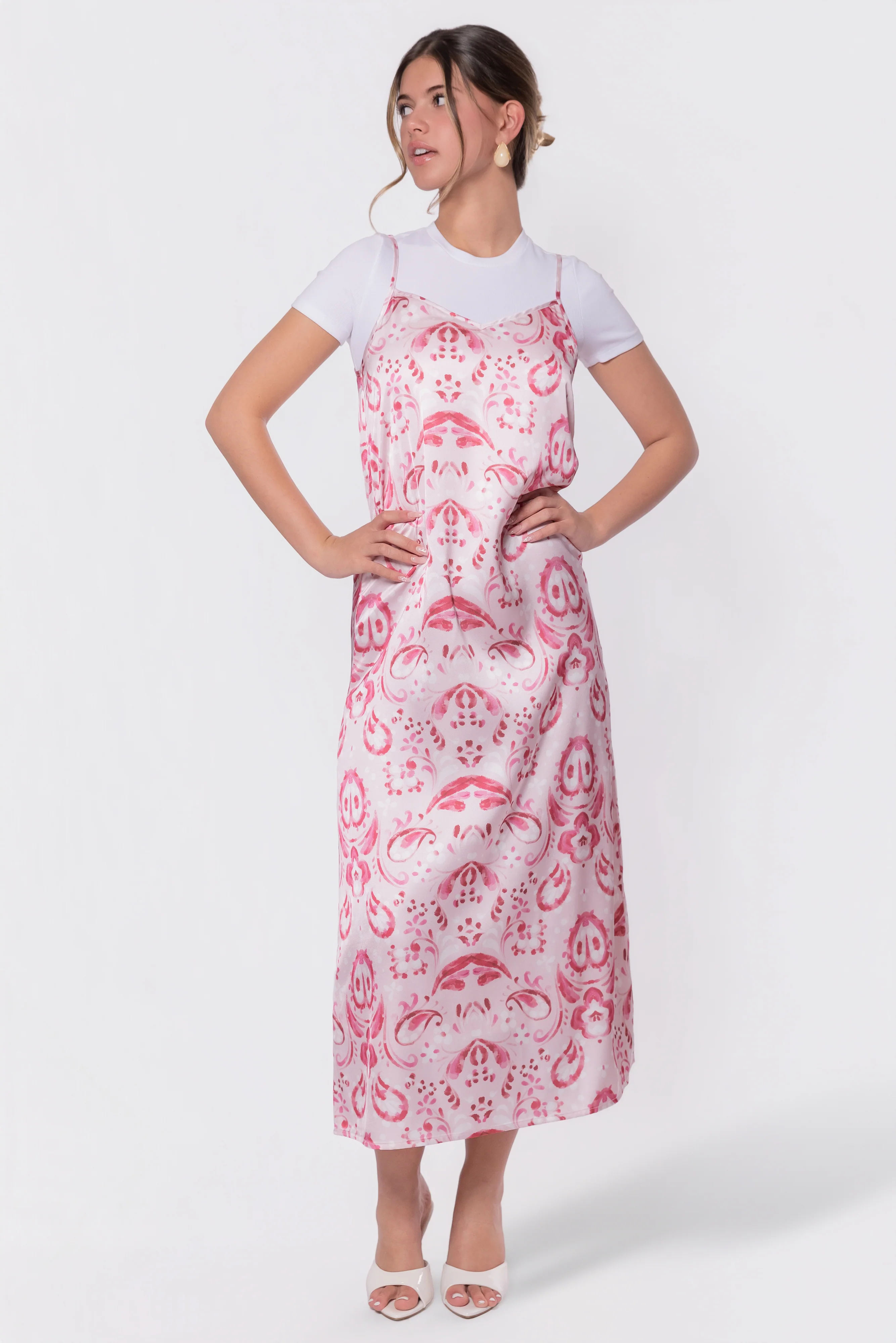 Paula Dress (Pink Pattern) - Image 2