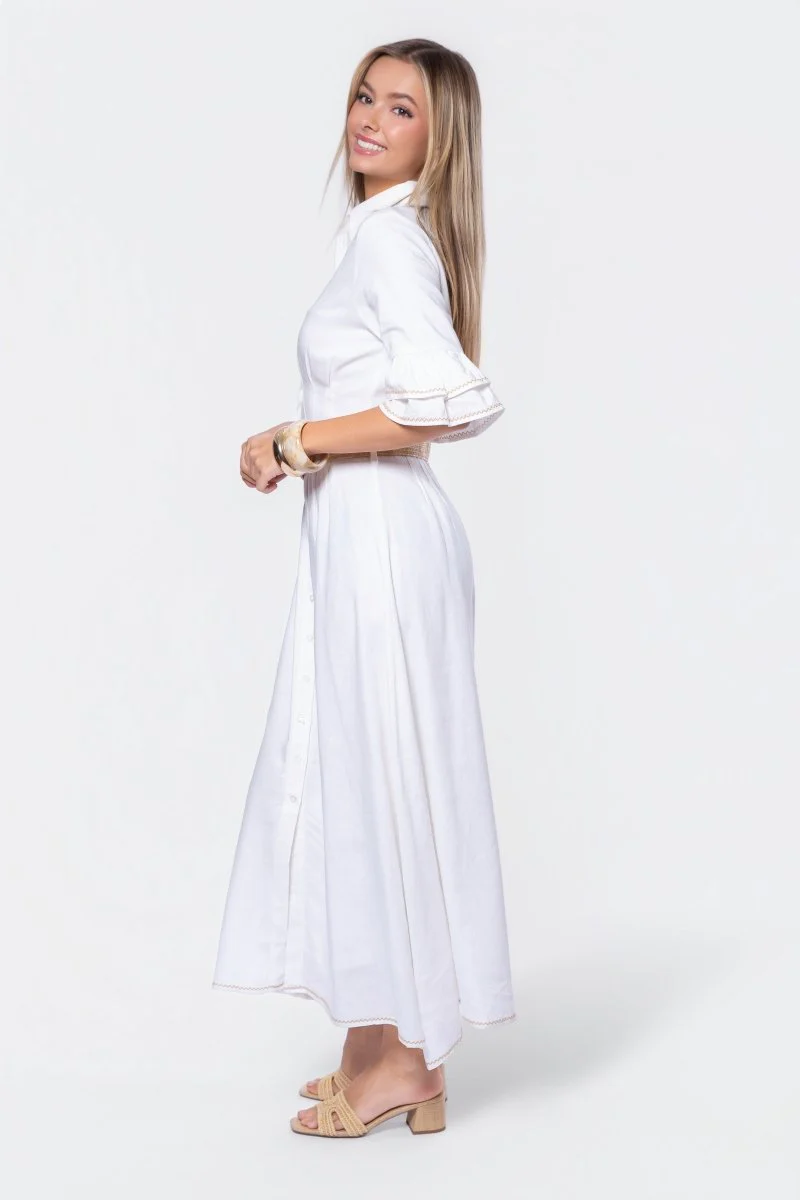 Penelope Dress (White Ground) - Image 3