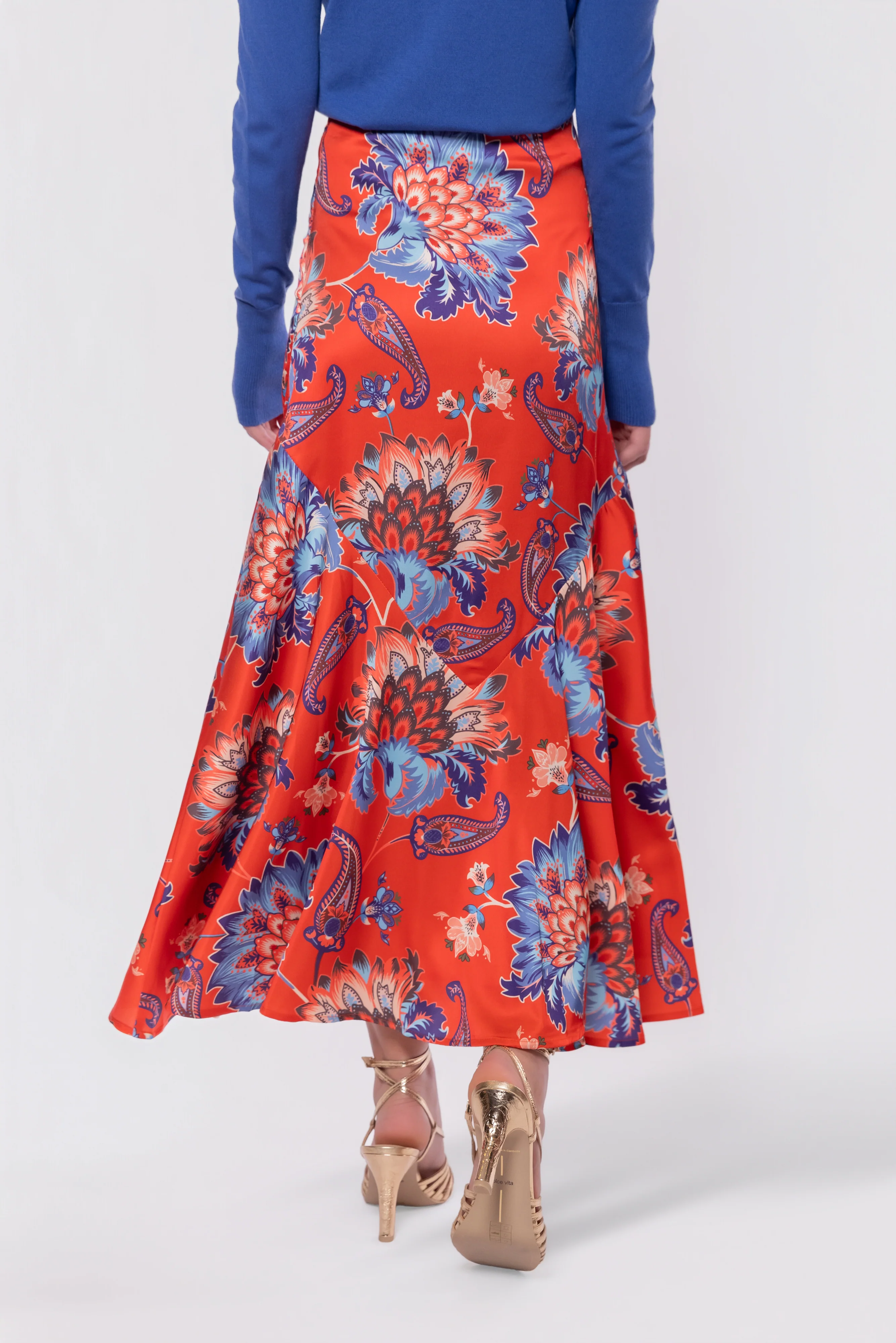 Rachel Skirt (Red/Blue) - Image 4