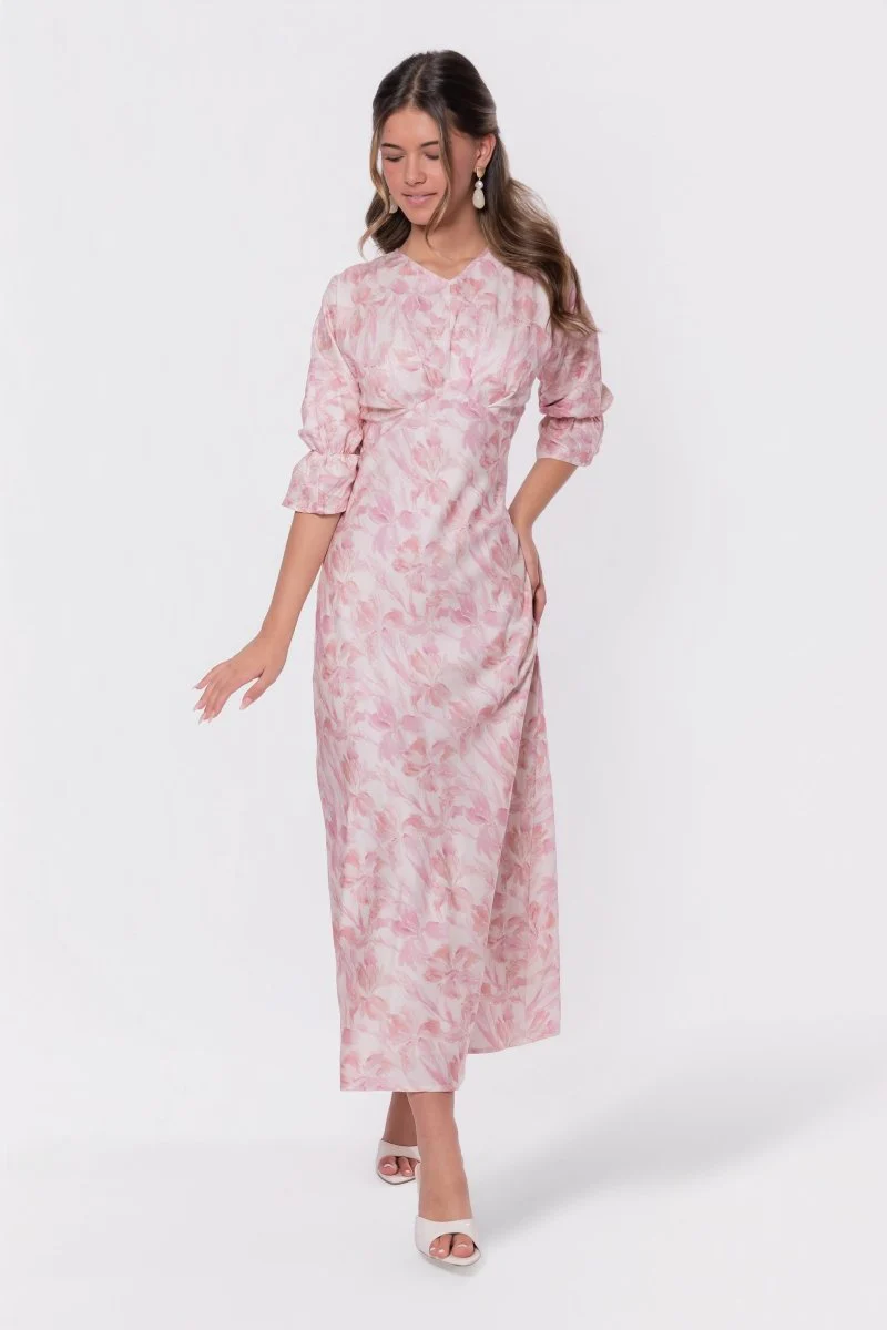 Rebecca Dress (Pink Pattern) - Image 3