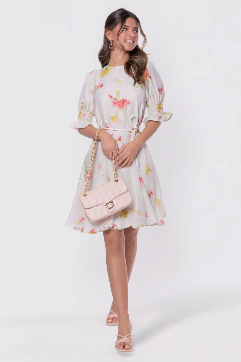 Reina Dress (White Flower) - Image 2