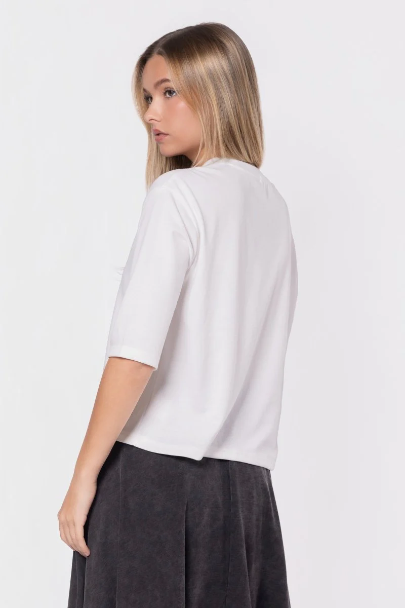 Remi Tee Plain (Powder White) - Image 4