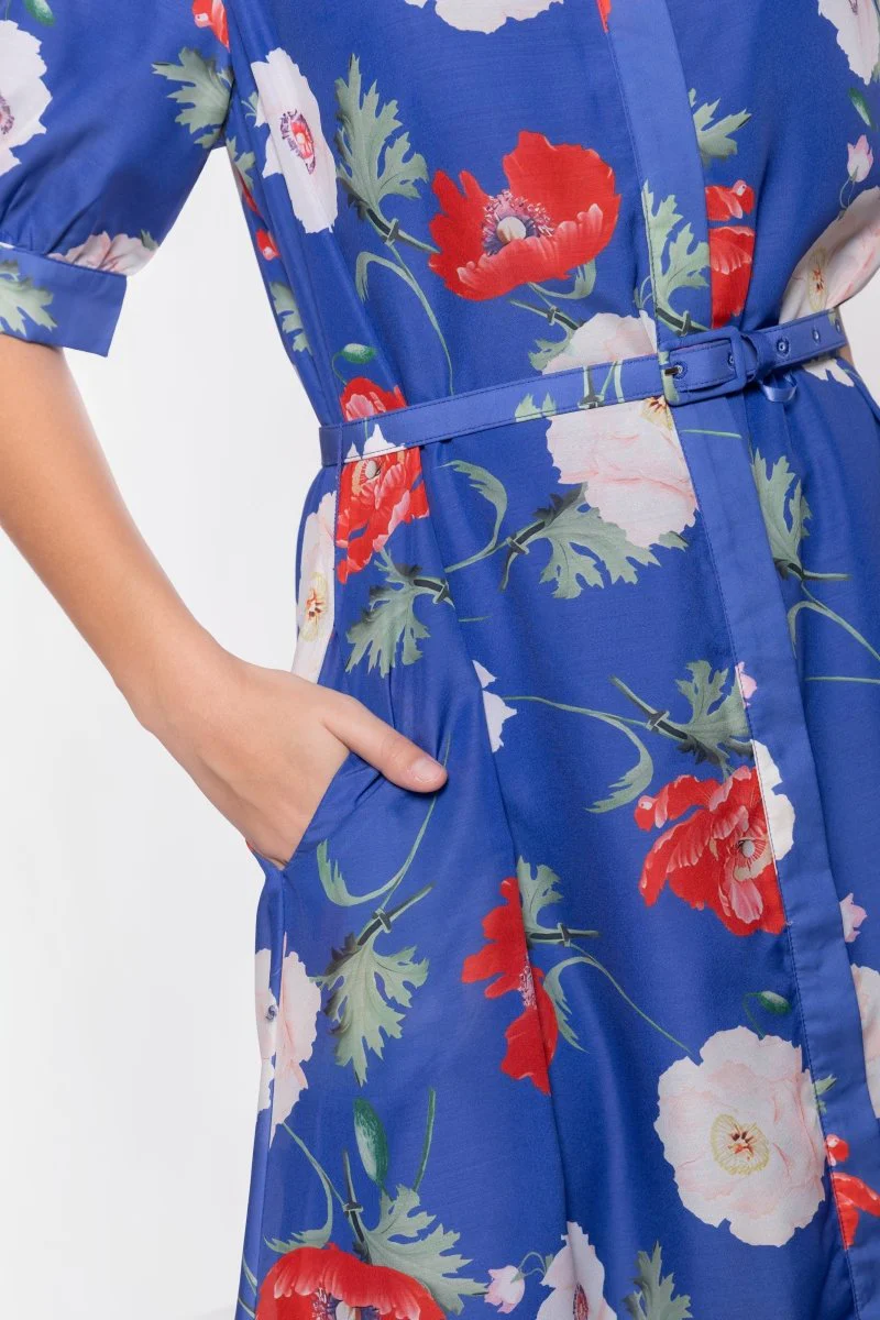 Rosalie Dress (Blue Flower) - Image 5