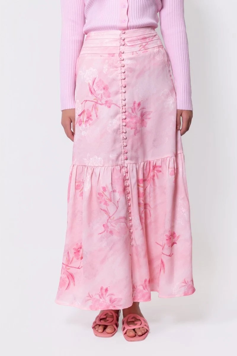 Siena Skirt (Pink Flower) - Image 2