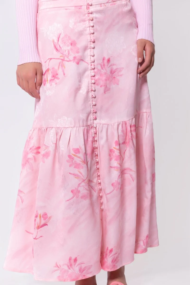 Siena Skirt (Pink Flower) - Image 4