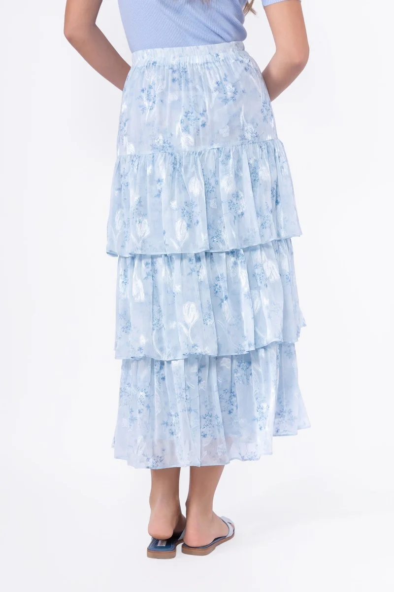 Suri Skirt (Blue Flower) - Image 4