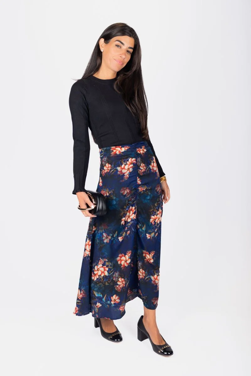 Sylvie Skirt (Blue/Red) - Image 2