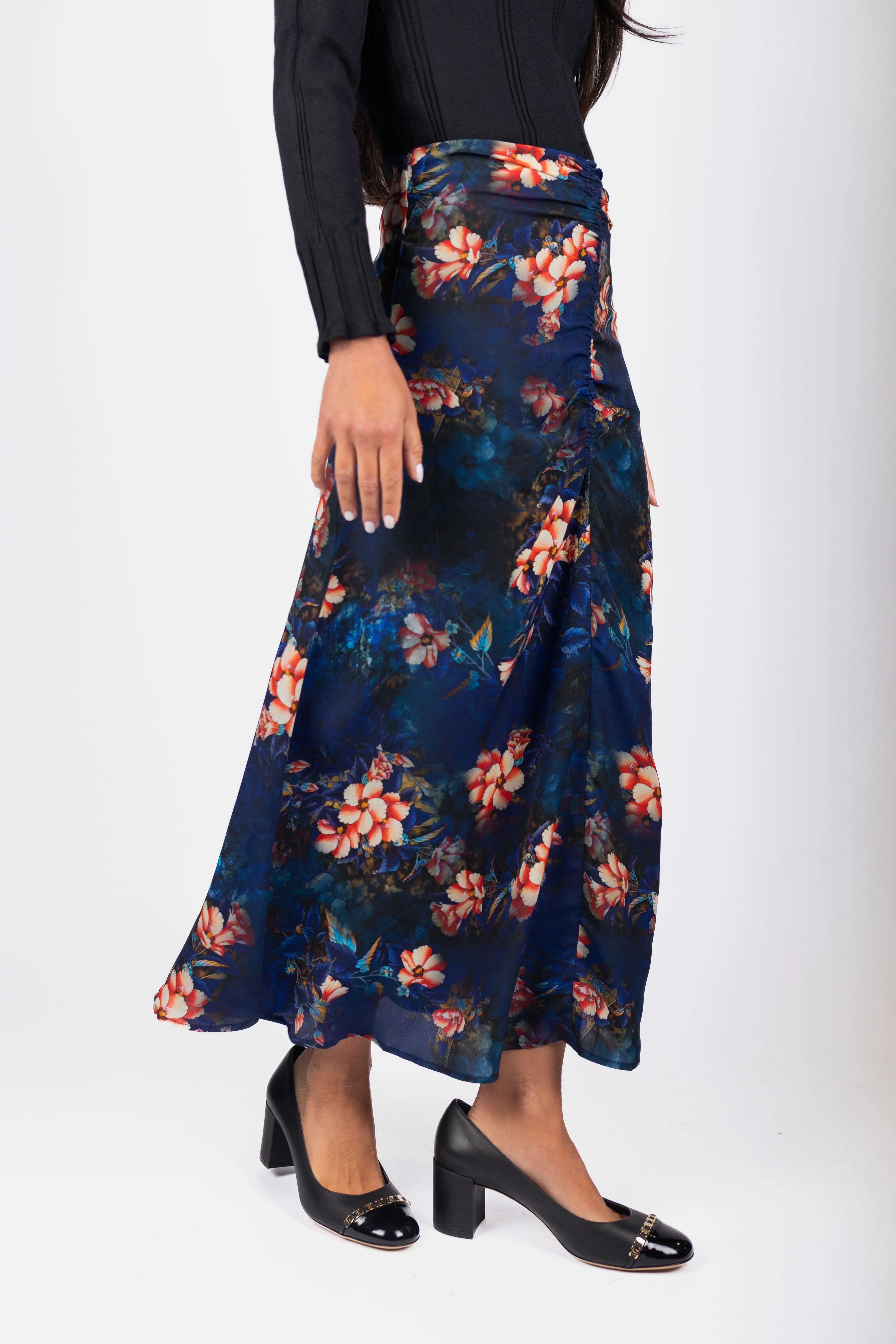 Sylvie Skirt (Blue/Red) - Image 3