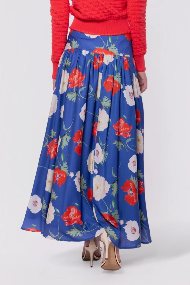 Tansy Skirt (Blue Flower) - Image 4