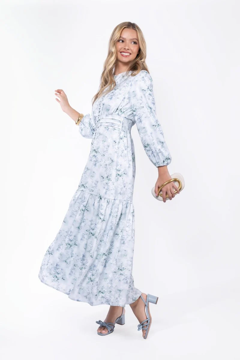 Valentina Dress (Green Flower) - Image 4