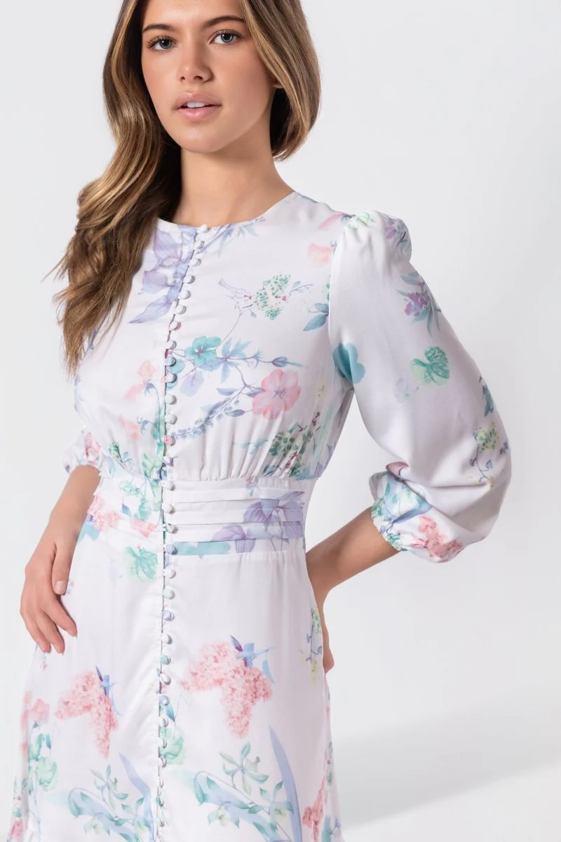 Valentina Dress (Ivory Green) - Image 5