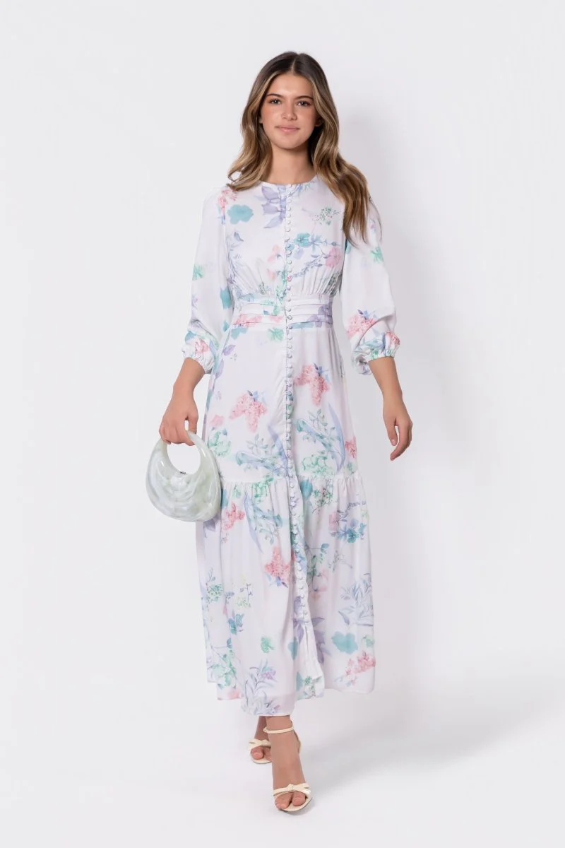 Valentina Dress (Ivory Green) - Image 6